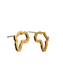 Africa Outline Studs - KIRO UK