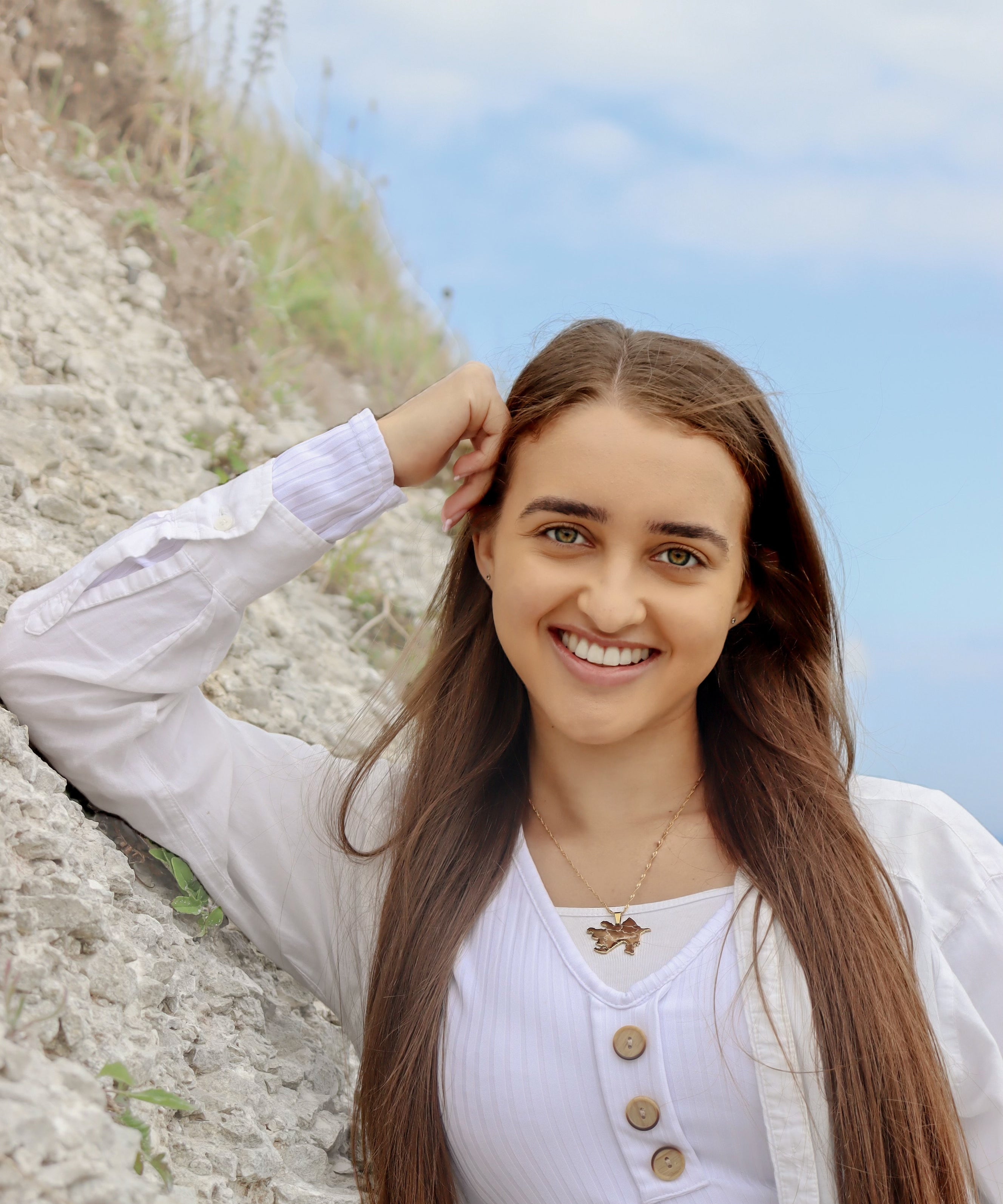 Azerbaijan Map Necklace - KIRO UK