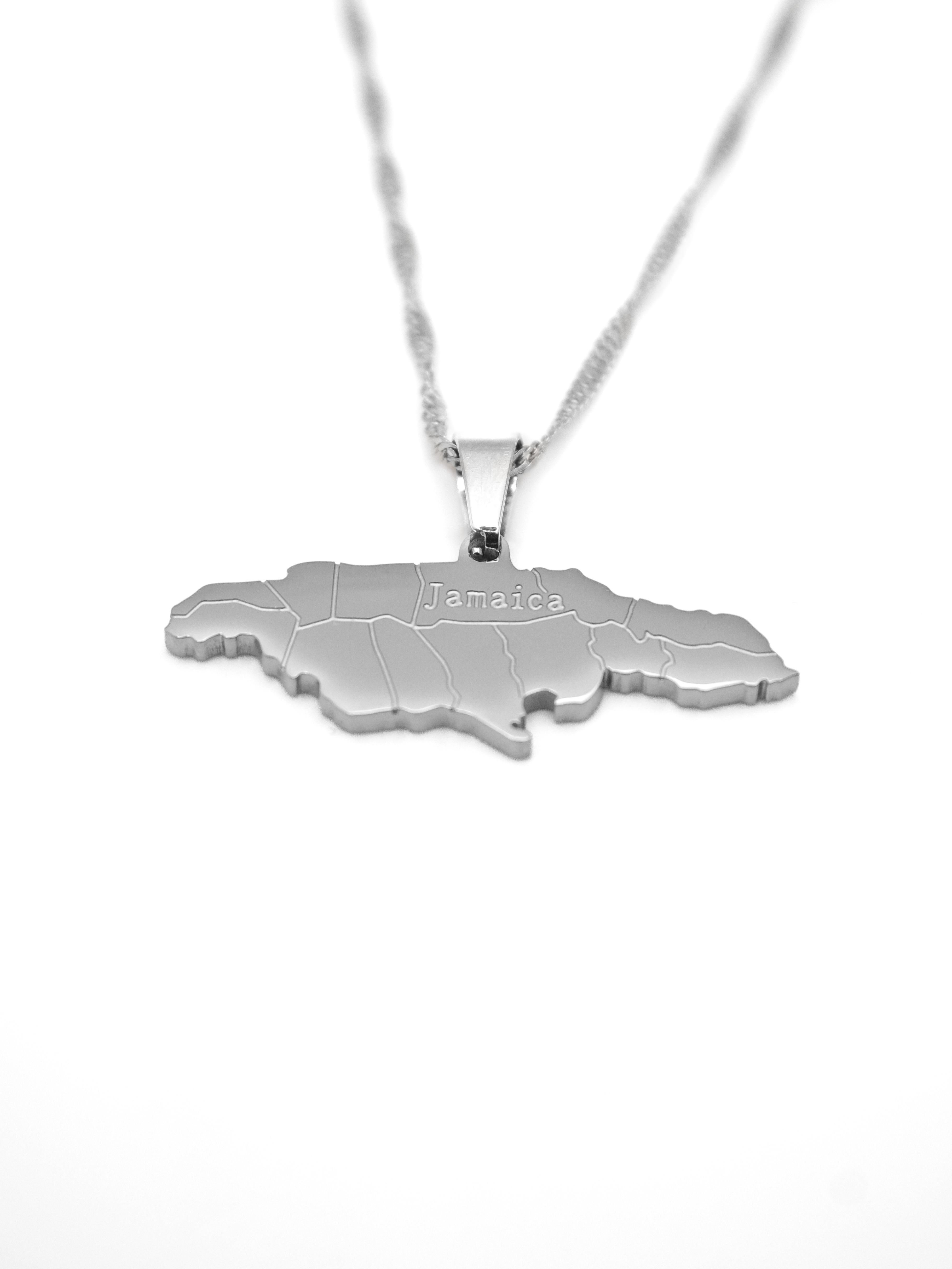 Jamaica Map Necklace - KIRO UK