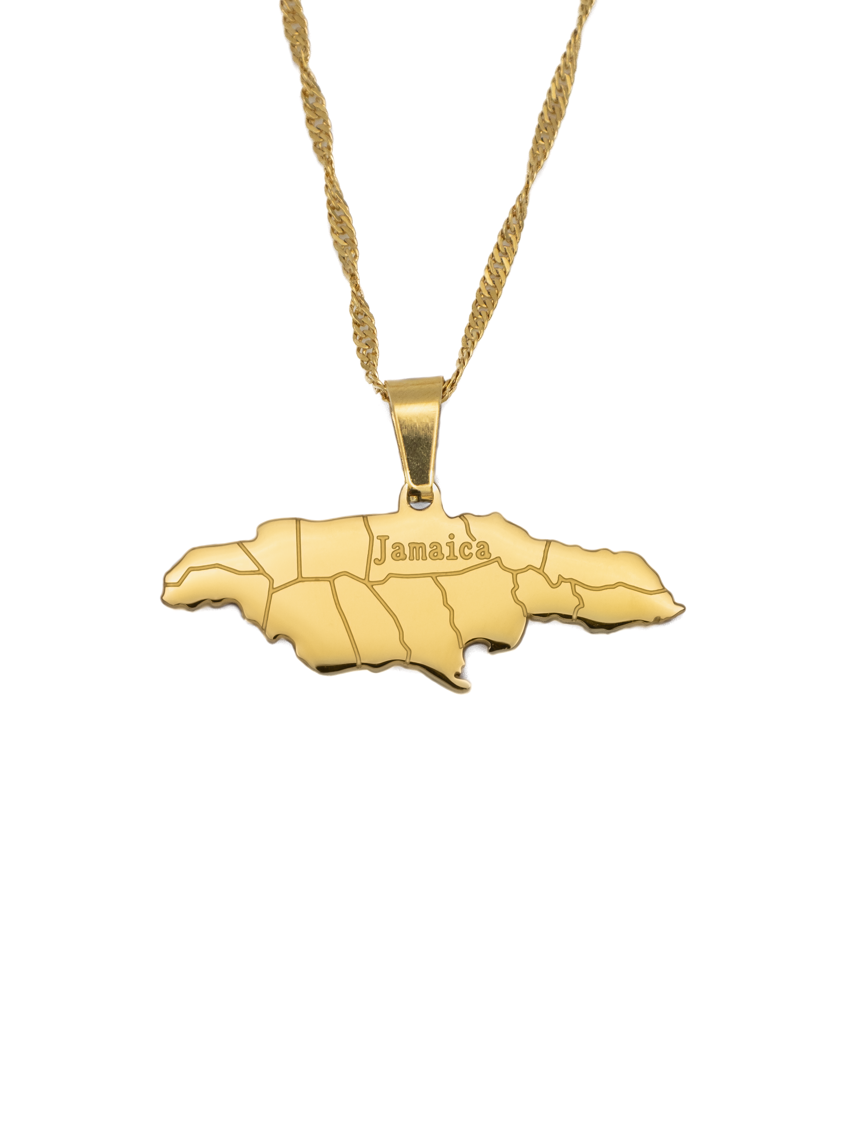 Jamaica Map Necklace - KIRO UK