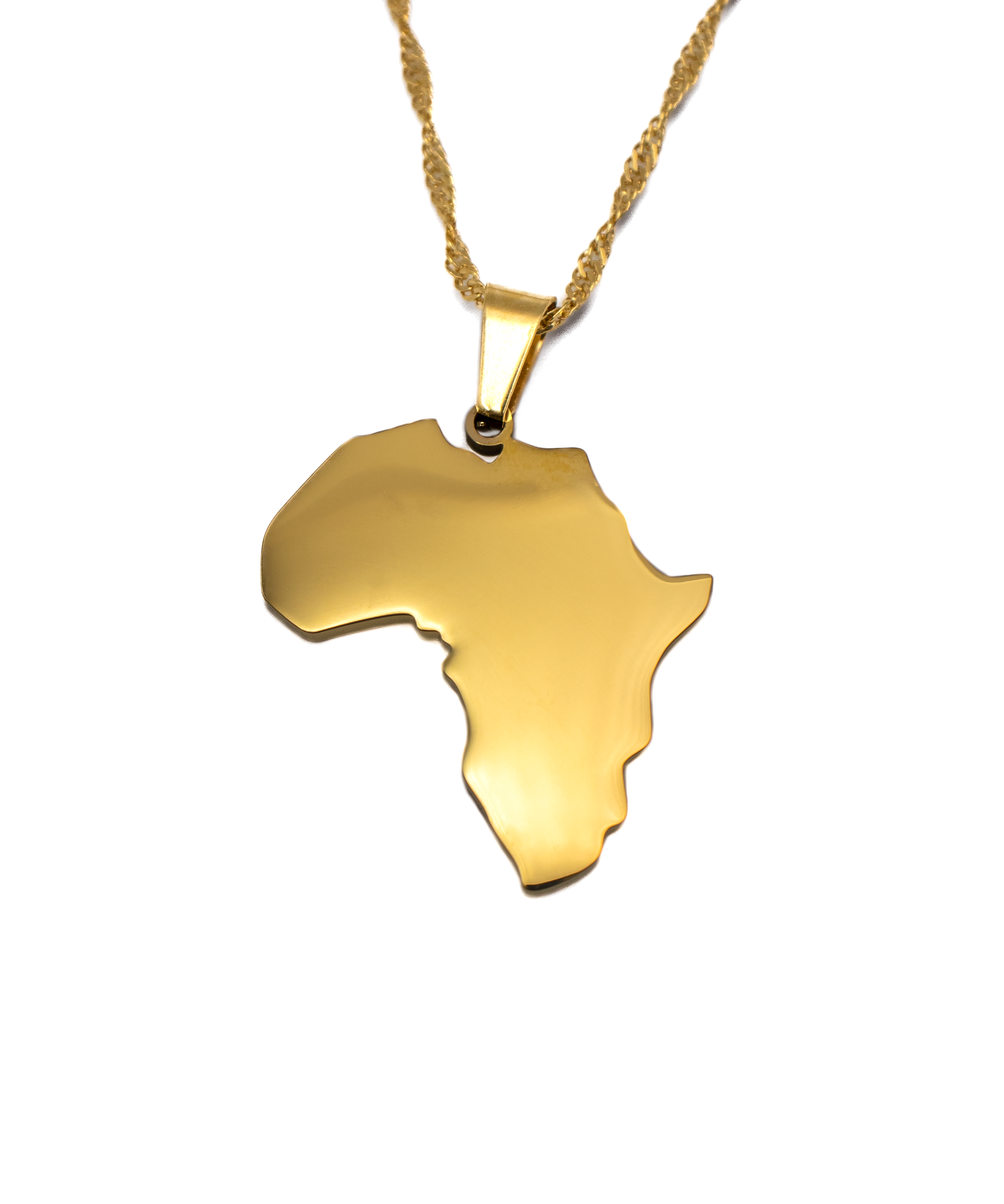 Africa Map Necklace - KIRO UK