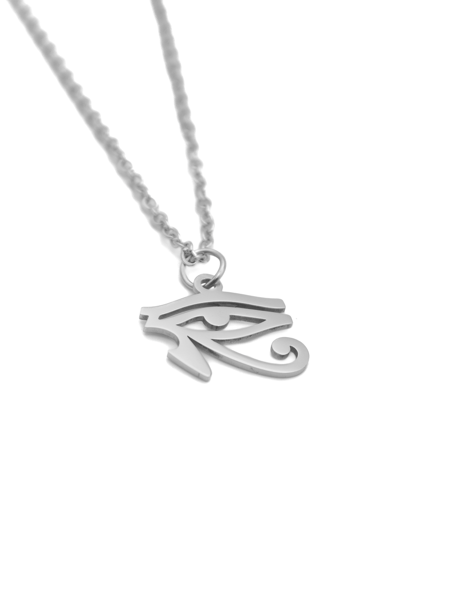 Eye of Horus necklace gold eye of Horus pendant silver evil eye Egyptian  necklace