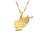 Afghanistan Map Necklace - KIRO UK