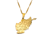 Afghanistan Map Necklace - KIRO UK