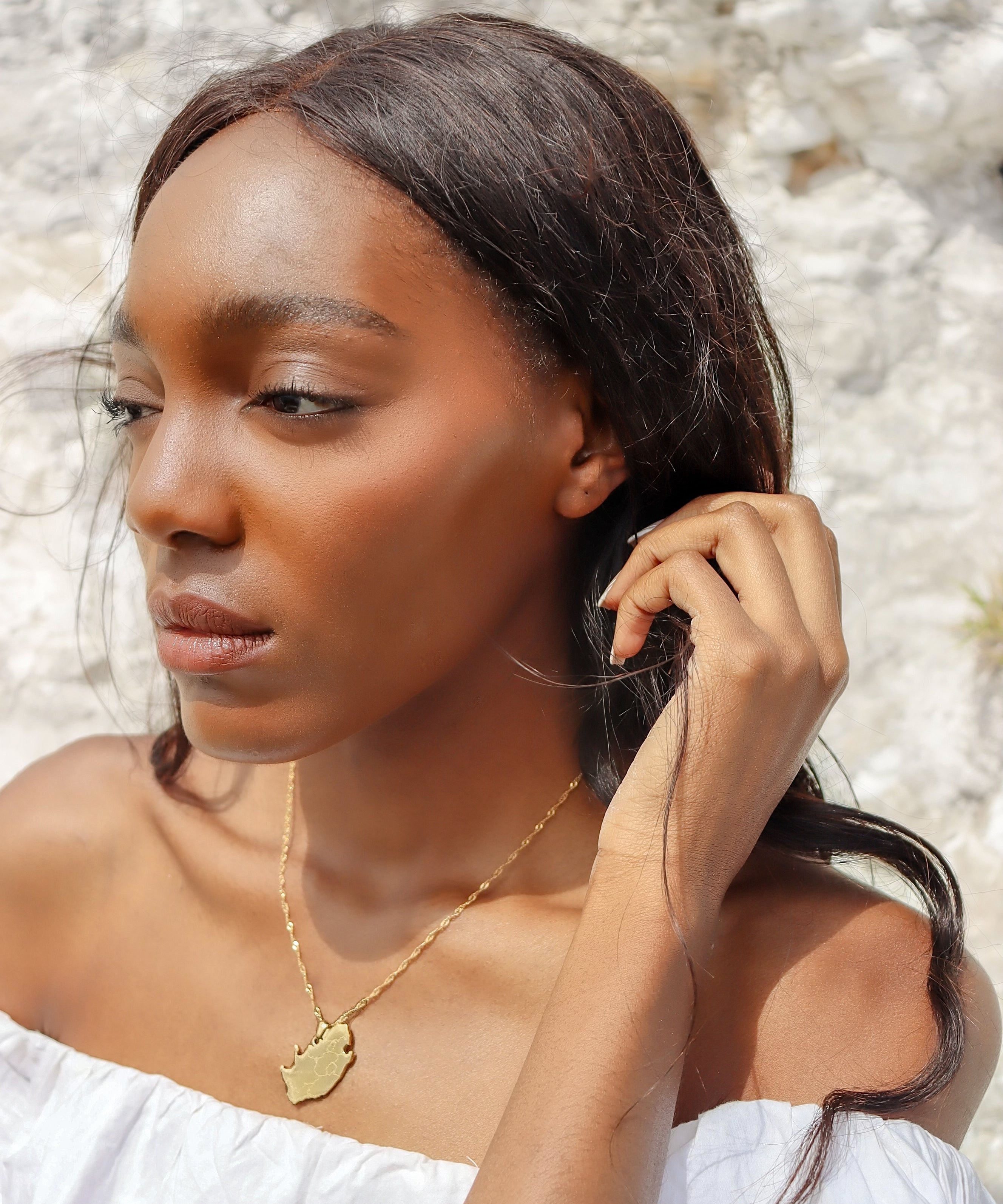 South Africa Map Necklace - KIRO UK