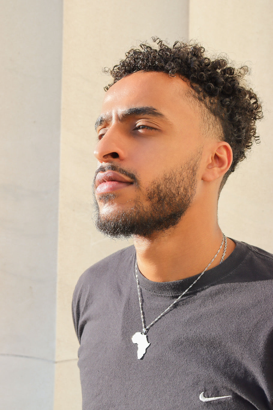 Engraved Africa Map Necklace - KIRO UK