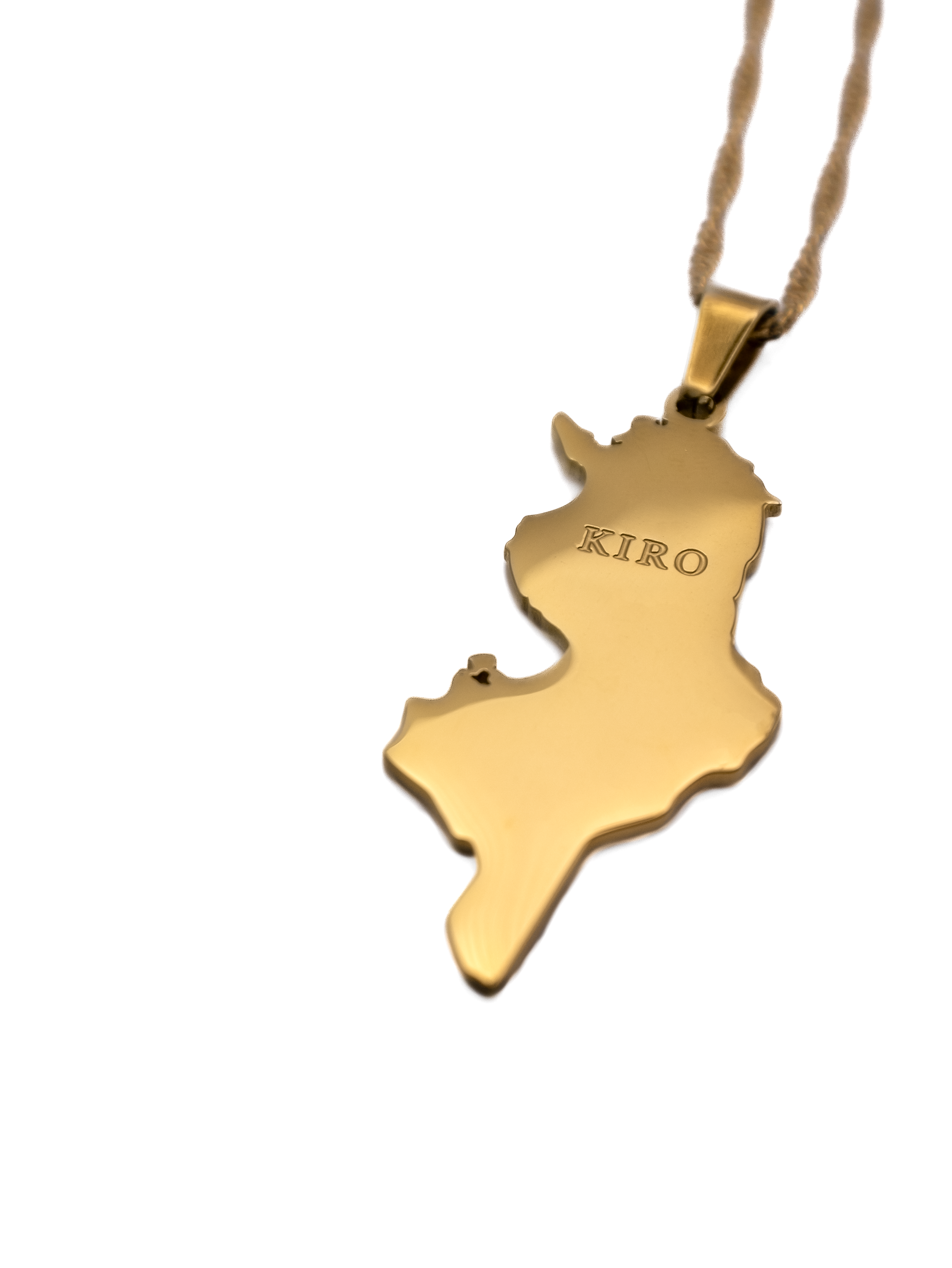 Tunisia Map Necklace - KIRO UK
